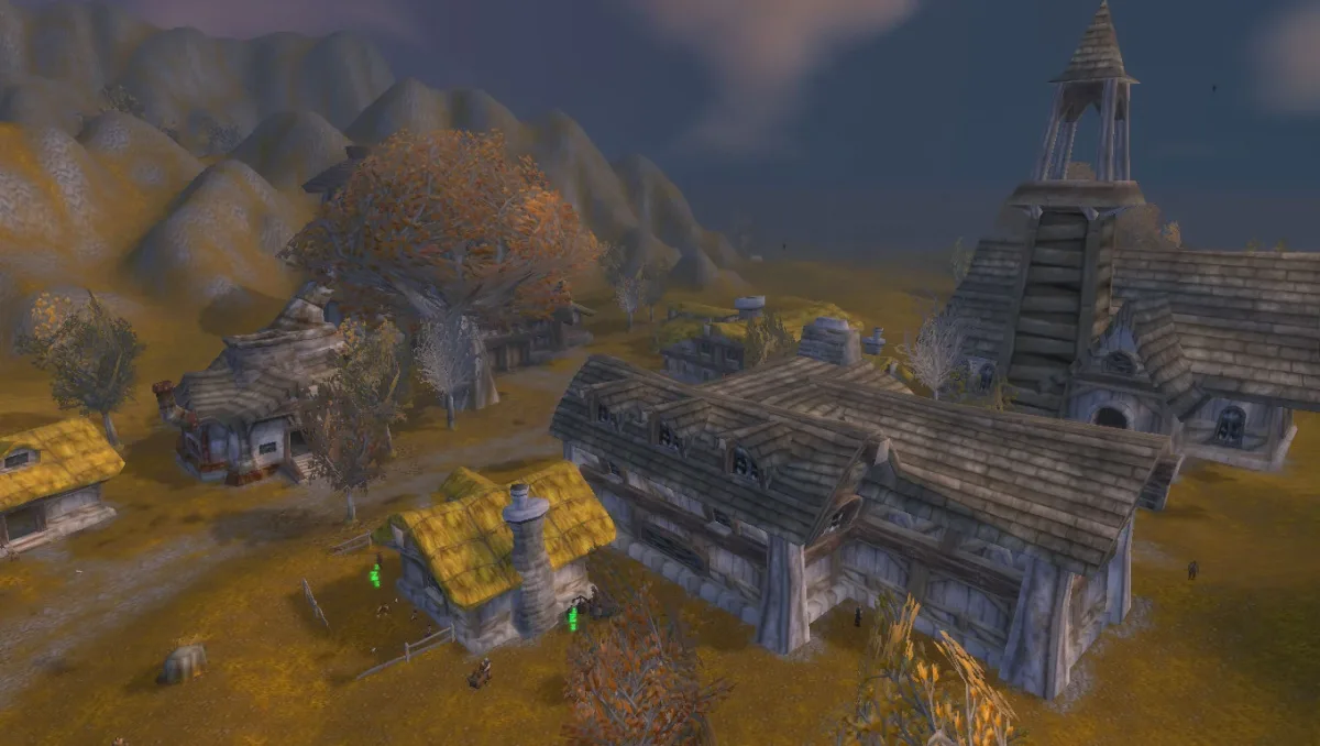 Moonbrook látképe Westfallban a WoW Classicban